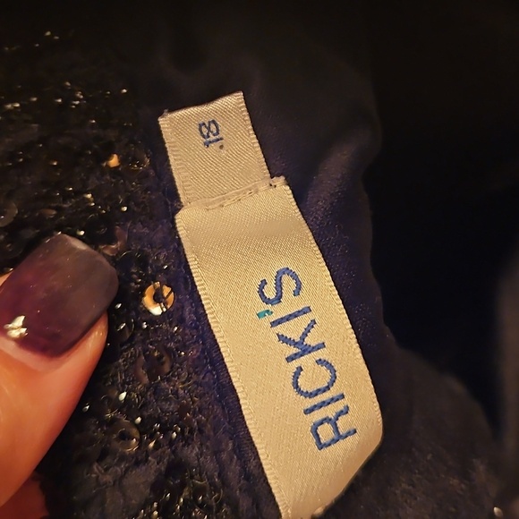 Ricki's Black Sparkly Cocktail Dress - Picture 5 of 5